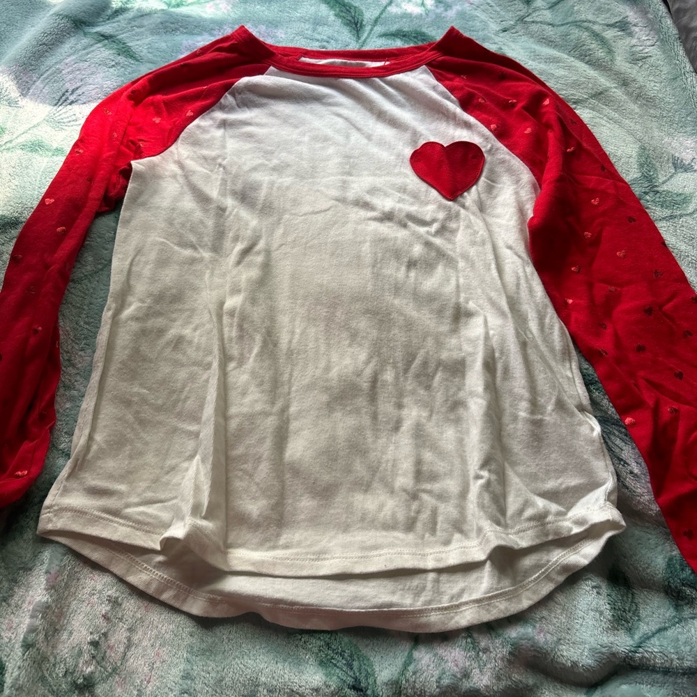 heart pocket long sleeve tee